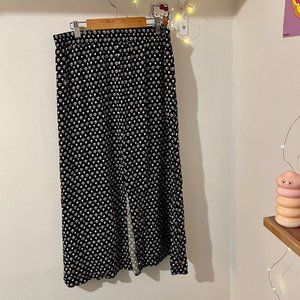 Grace & Mila Floral Midi Skirt with Front Slit